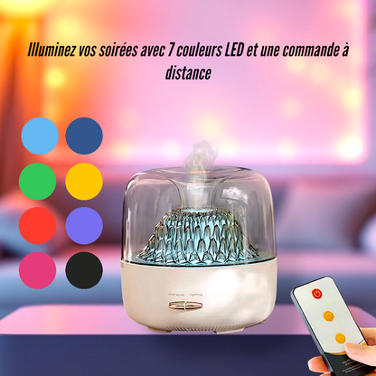 Diffuseur d'huiles essentielles 200ml avec LED et télécommande