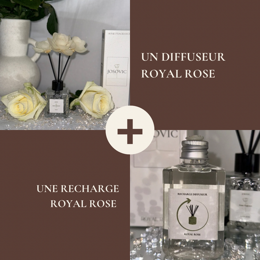 Pack Diffuseur Royal Rose + Recharge